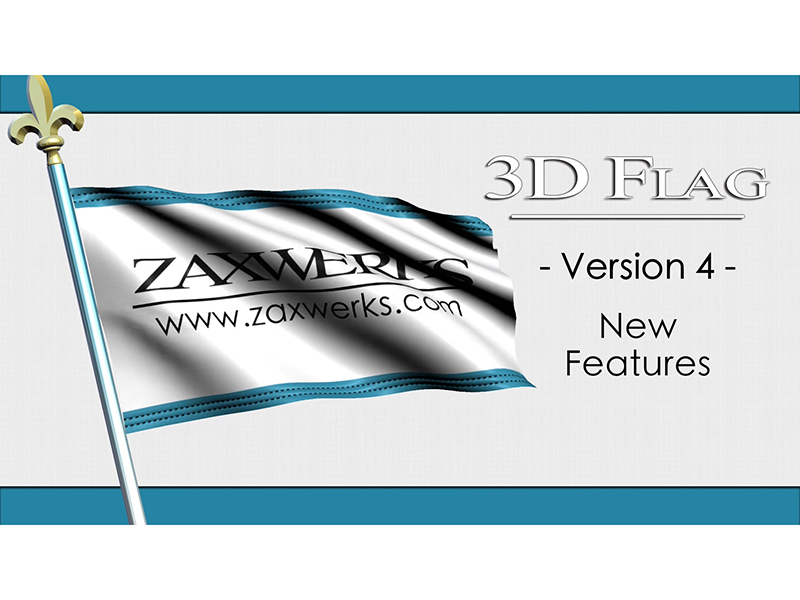 Zaxwerks 3D Flag 4 for AE - Win64  - Kho Đồ Họa